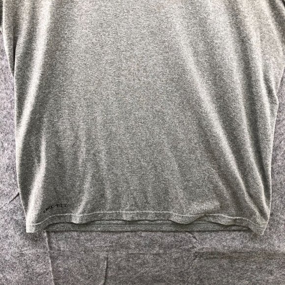 The Nike Tee Legend Crew Mens Large L Gray Dri Fit Active T Shirt Short Sleeve - Picture 4 of 11